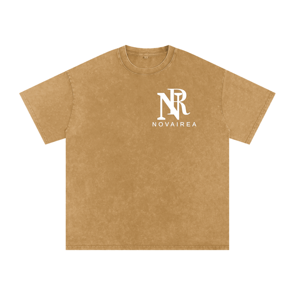 Snow Washed Oversized Cotton T-Shirt