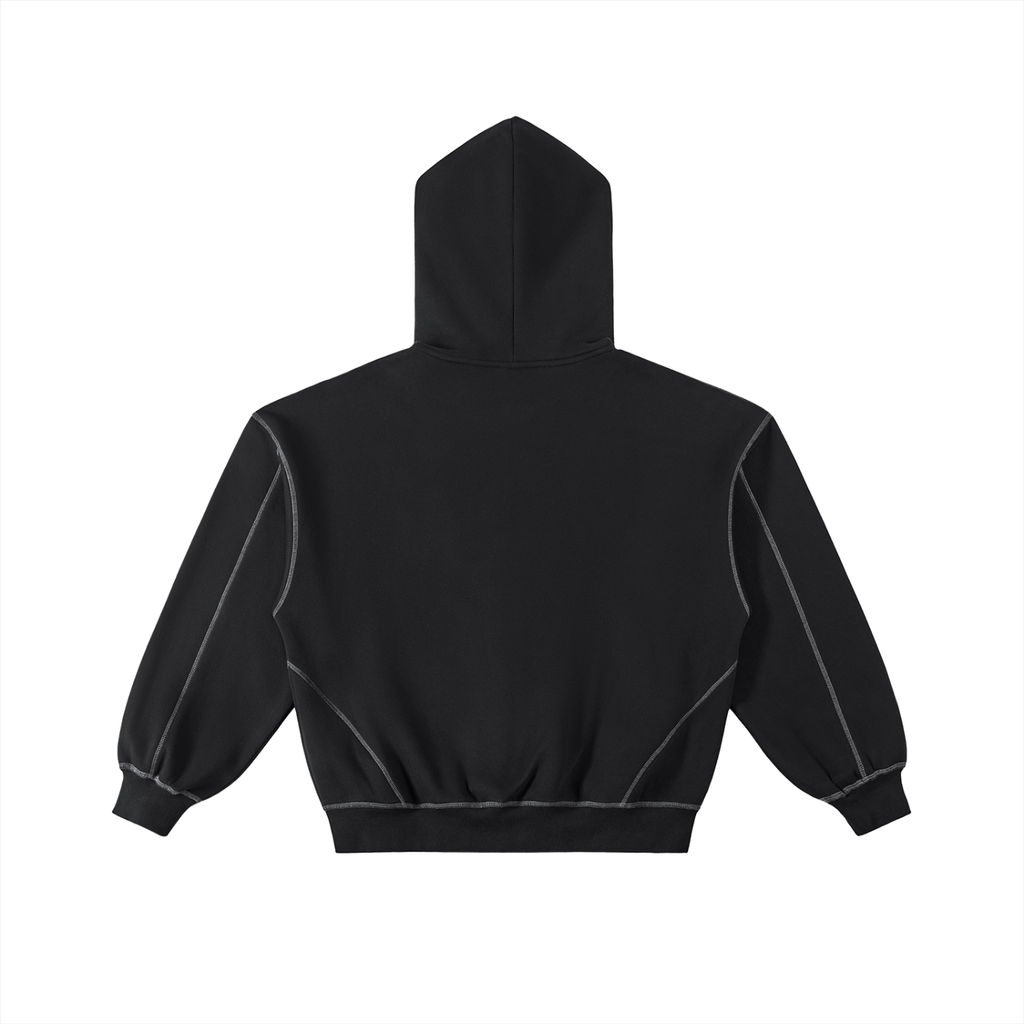Novairea Boxy Fleece Zip Hoodie