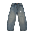 Men's Distressed Barrel Leg Jeans