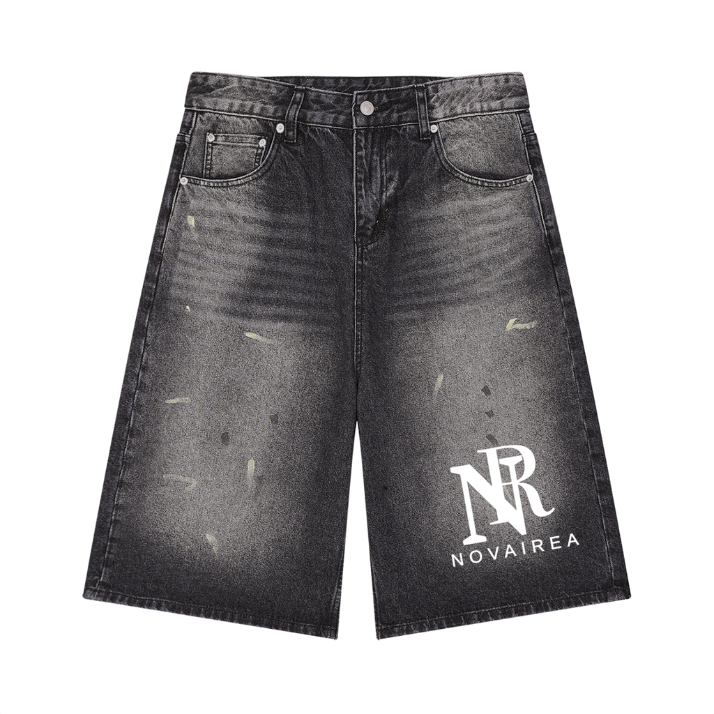 Novairea Leg Denim Shorts