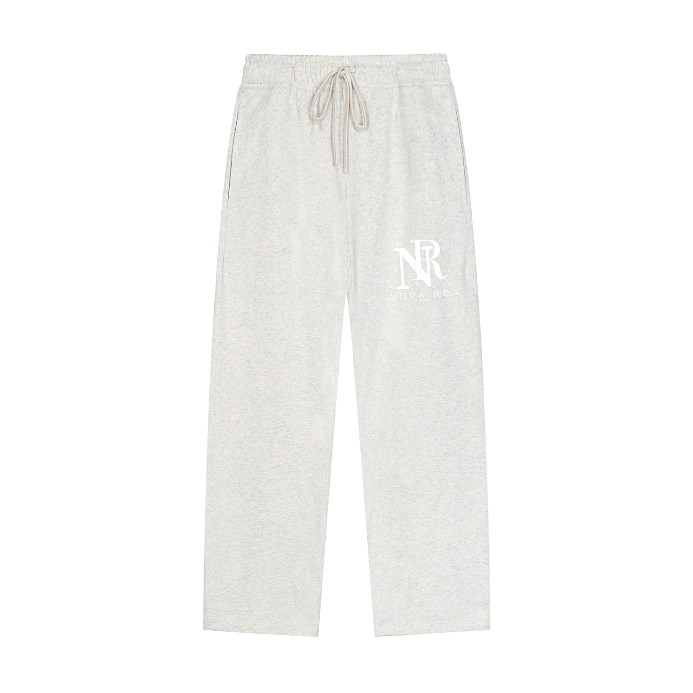 Solid Color Straight-Leg Sweatpants