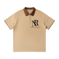 Contrast Collar Raglan Polo Shirt