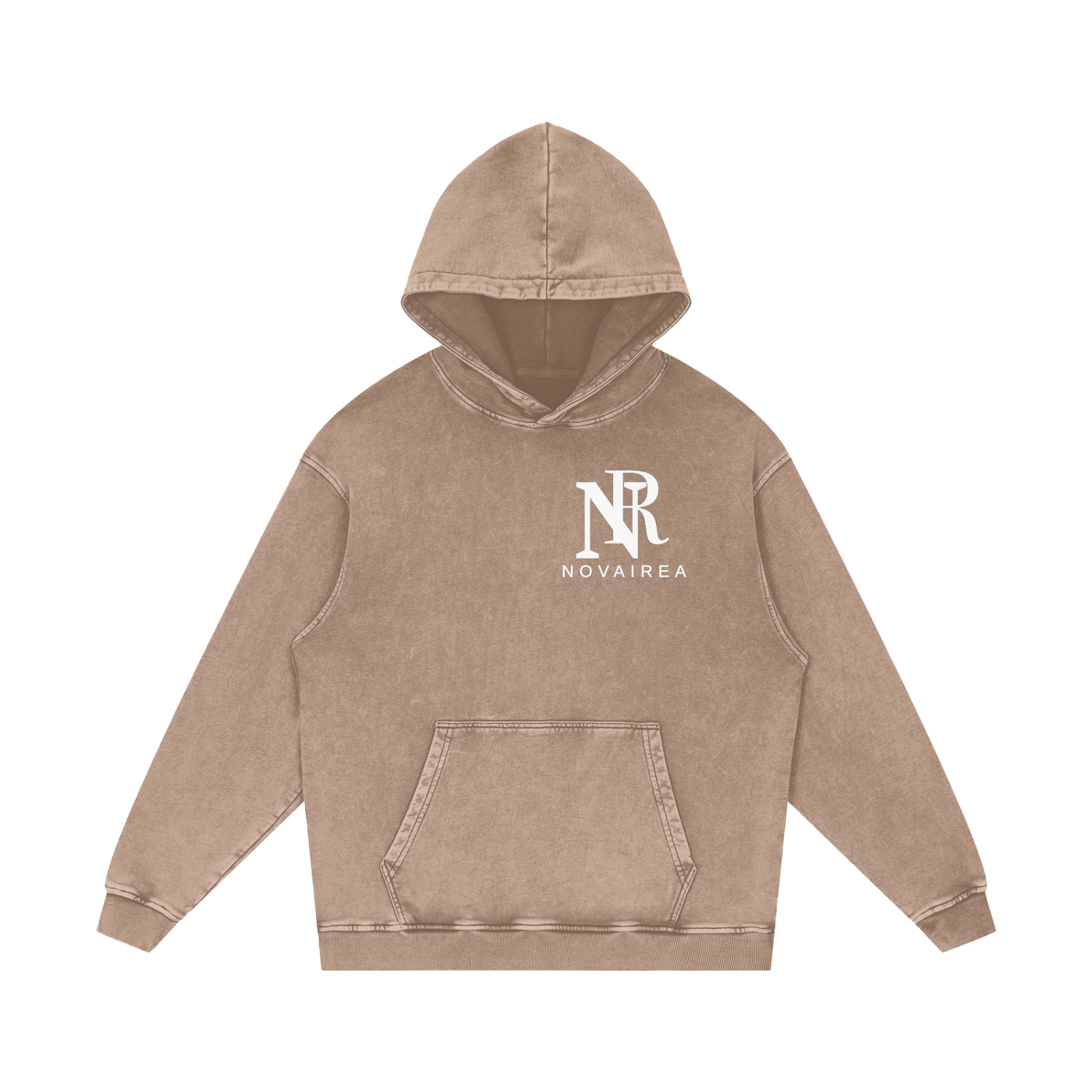 Snow Washed Loose Cotton Hoodie